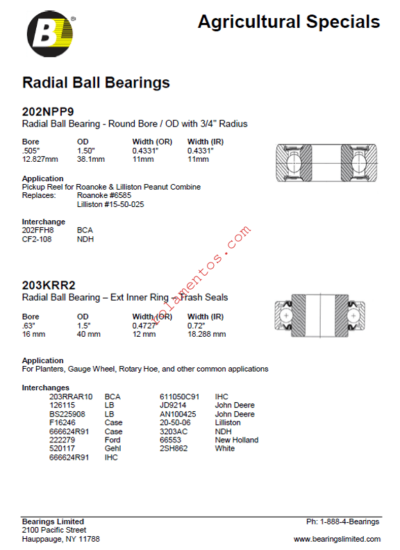 catálogo de rolamentos especiais para aplicação no segmento agrícola BL 2018 - inglês - Image 2