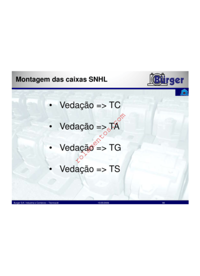 manual de montagem de mancal BURGER 2009 - português - Image 2