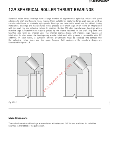 catálogo de rolamentos axiais autocompensadores de rolos DUNLOP 2016 - inglês - Image 3