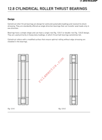 catálogo de rolamentos axiais de rolos cilíndricos DUNLOP 2016 - inglês - Image 3
