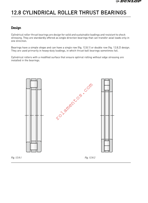 catálogo de rolamentos axiais de rolos cilíndricos DUNLOP 2016 - inglês - Image 3